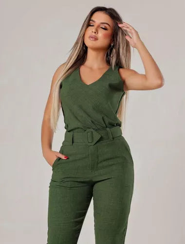 Conjunto Feminino Trabalho Festa Social Alfaiataria Elegante